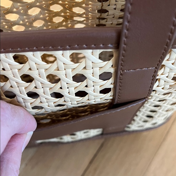J. Crew Rattan Mini Tote - Picture 9 of 11